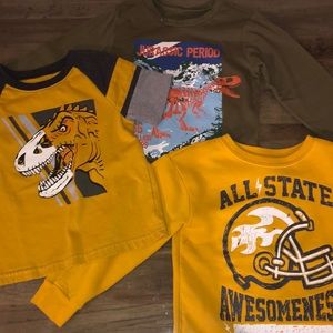Lot of 3 boys size 4T size shirts.